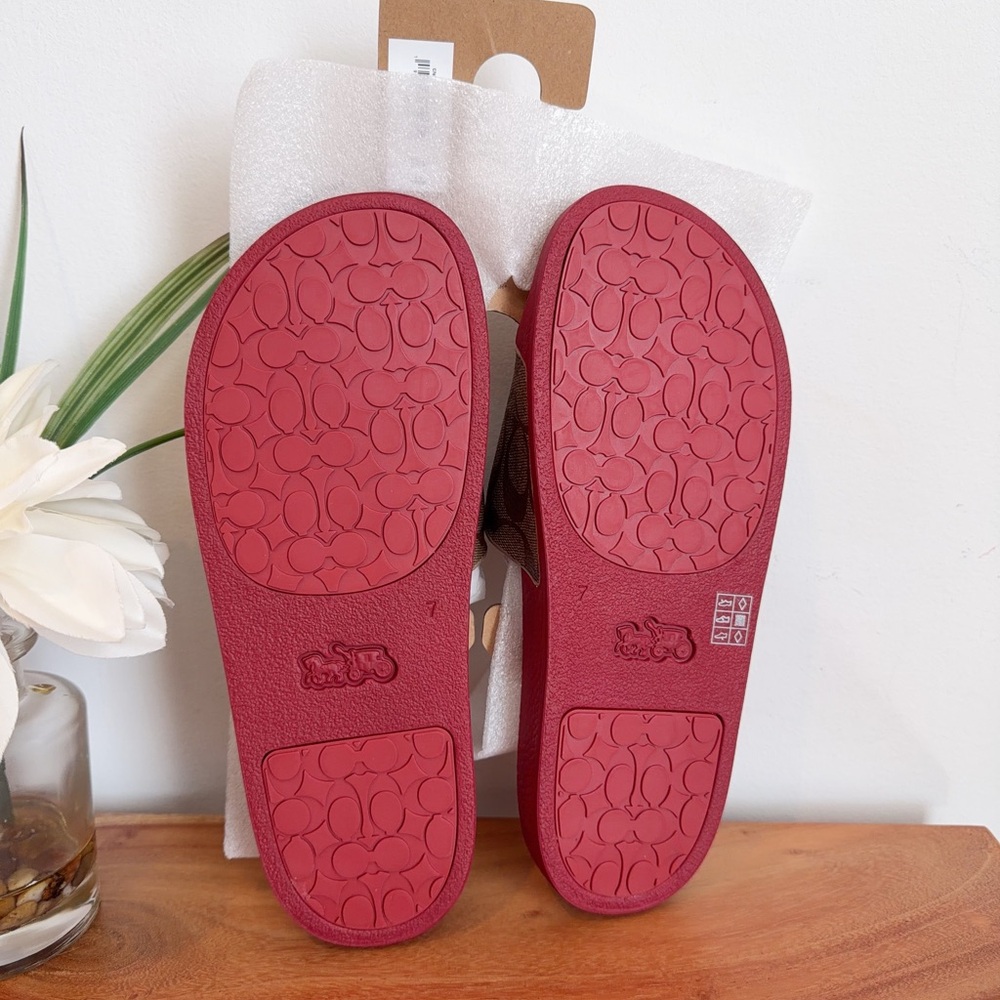 NWT Coach Uli Sport Slide With Floral Print size US7 - Picture 4 of 8